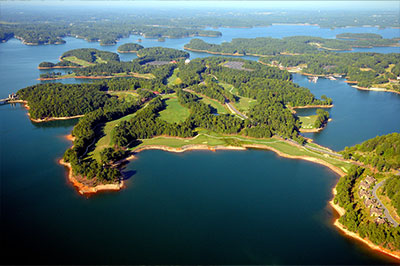 Lanier Islands Golf Course Arial View